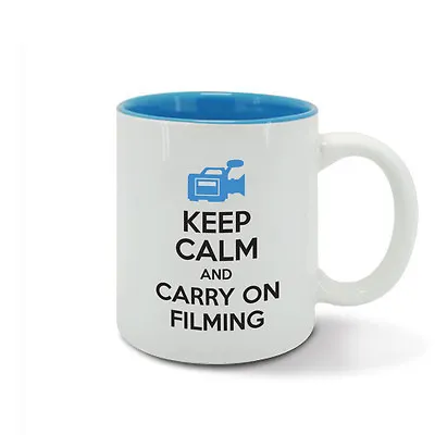 KEEP CALM And Carry On FILMING Film Maker Producer Mug Cup Photographer Gift • £12.95