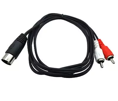 DIN 5 Pin To RCA Cable5ft/1.5m 5-Pin Din Male Plug To 2-RCA Male Audio Adapt... • $17.95