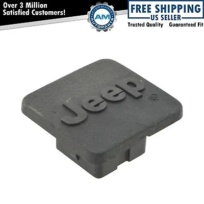 OEM 82208457 Trailer Hitch Receiver Plug Cap Cover W/ Logo 1-1/4 Inch For Jeep • $22.30