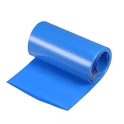 Battery Wrap 100mm(4-inch) Flat 2m PVC Heat Shrink Tube Wraps Blue • $8.68