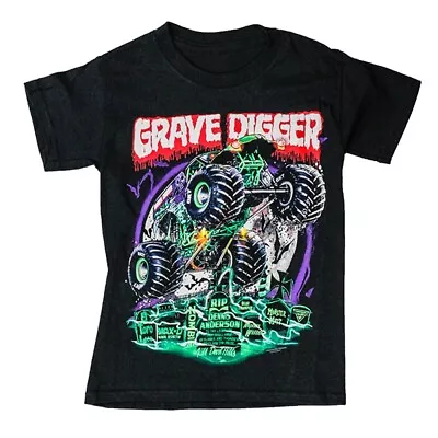 Rare Grave Digger Monster Truck Basic Black Unisex T Shirt Reprint NH9585 • $16.99