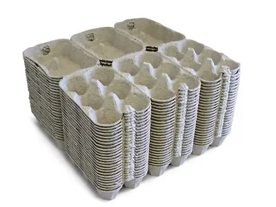 100 X New Half Dozen Egg Boxes/cartons For Chicken Eggs Medium To Large Eggs • £15.85