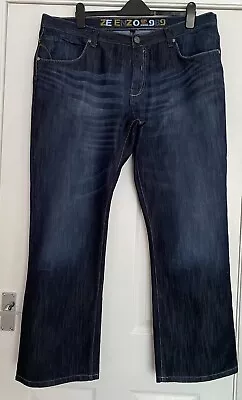 ZE'ENZO 989 MENS JEANS - Size 42R -W42 L31 Blue Good Condition • £12.50