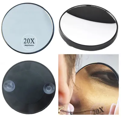 20 X Magnifying Mirror Eye Makeup Professional Pocket Vanity Eyebrow Tweezing • £3.99