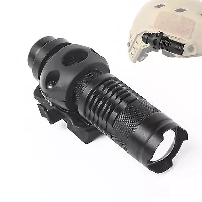 Military Helmet Light Mini Zoomable Tactical Flashlight With Strobe/Strong/L... • $36.33