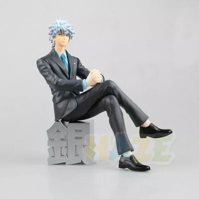 Anime GINTAMA Sakata Gintoki Suits Ver.PVC Figure Model In Box 15cm Gift • $79.68