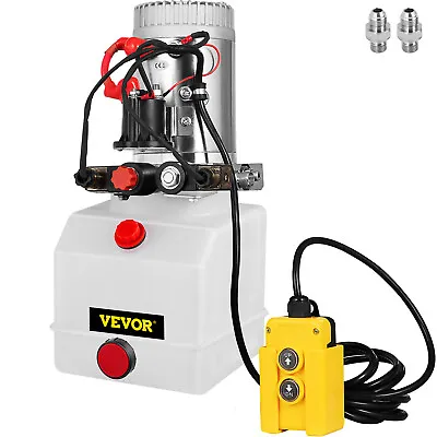VEVOR 3 Quart 12V KTI Double Acting Hydraulic Pump With Manual Override • $183.99