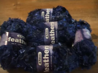 5 X Balls Of Patons Feathers Knitting Yarn @ 50g EACH BALL ALL NEW • $8