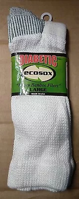 ECOSOX Bamboo Diabetic Active Socks Size L 10-13 NWT (F6C2) • $12.50