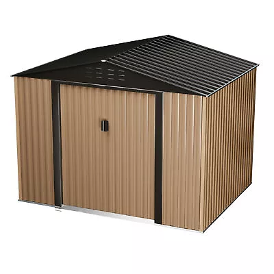 8'×6' / 1'0×8' Outdoor Metal Tool Storage Shed Lockable For Garden Backyard • $370