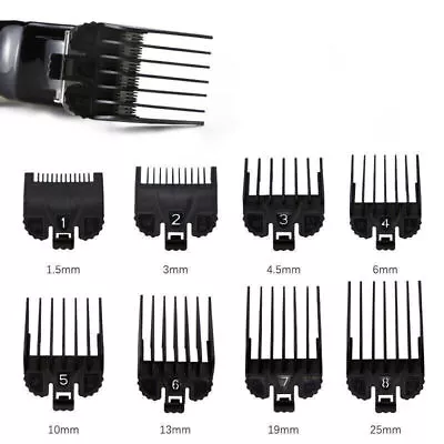 8PCS Hair Clipper Guide Combs Replacement Hair Guards Set For Wahl Attachment • $15.61