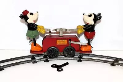 Ex! Disney 1934 Working  Lionel Mickey Mouse Hand Car +track+key+engine Service! • $499.99