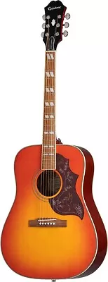 Epiphone Hummingbird Studio Solid Top Acoustic Electric Guitar - Faded Cherry • $449