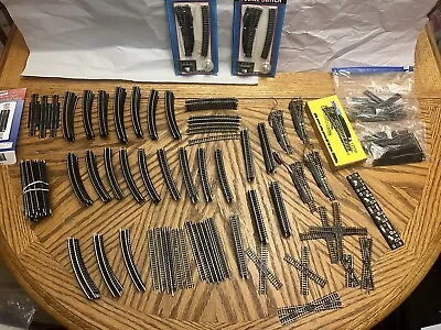 N Scale Switch’s Curve Straight &cross Section Snap Track  Lot 250+ Pieces! • $105