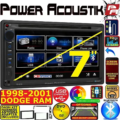 98 99 00 01 Dodge Ram 6.2  Cd/dvd Am/fm Bluetooth Usb Car Radio Stereo Pkg • $269.99