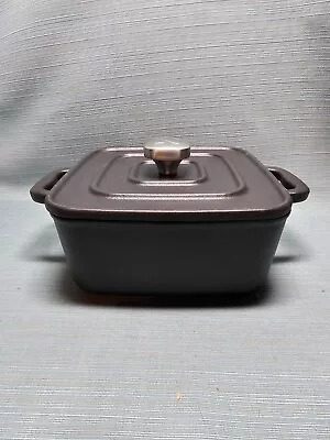 Zakarian By DASH Cast-Iron 3qt Square Dutch Oven NEW W/lid Black • $65