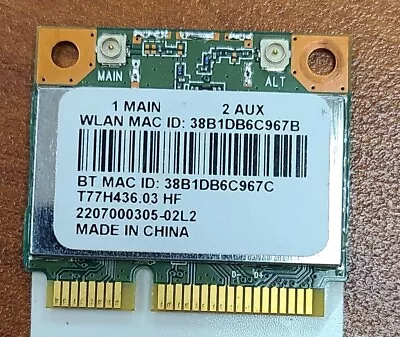 Genuine Atheros AR9565 QCWB335 Wireless Card Mini PCI Express 2.4GHz 2 Port • $10.70