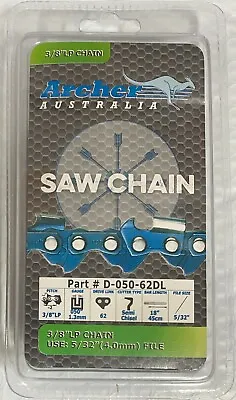 18  Chainsaw Chain Blade ECHO CS400 CS370 CS360T CS340 CS3400 3/8 LP 62DL S62 • $13.98