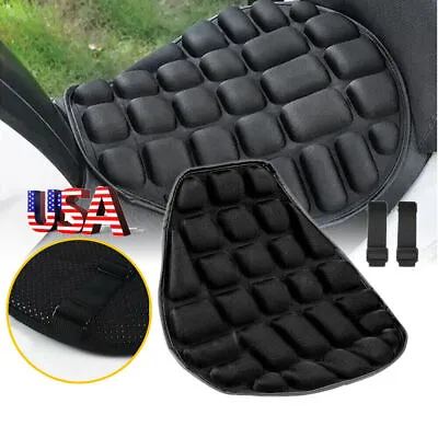 Motorcycle Gel Seat Cushion Comfort Pillow Pad Cover Breathable Pressure Relief • $13.98