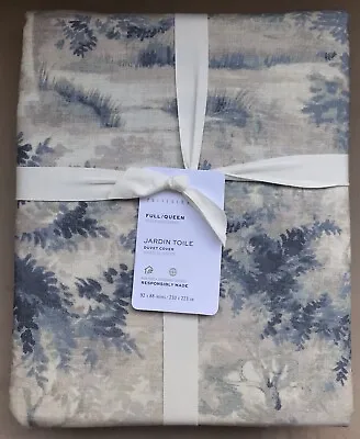 Pottery Barn Jardin Toile Duvet Cover Full.Queen New W/$159.00Tag • $48