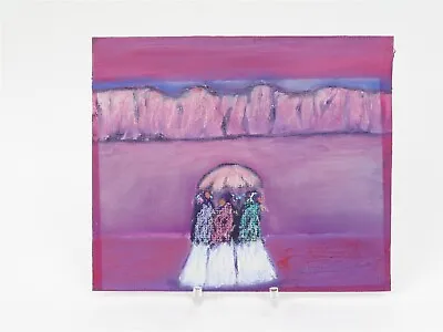 Pablo Antonio Milan (1961-2017) Three Pueblo Figures Expressionist 14.25 X 11.75 • $285.52