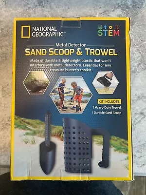 NATIONAL GEOGRAPHIC Metal Detector Sand Scoop & Trowel Shovel Black • $9.99