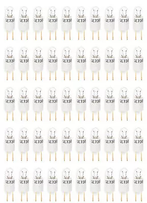 (case Of 50)GE Miniature Specialty Bulb 6034BP T1-3/4 28V 2 Pin Clear • $39.77