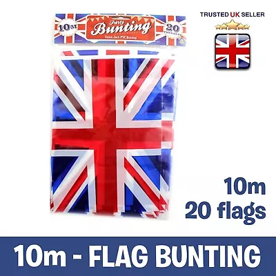 32ft UNION JACK UK GB FLAG BUNTING CORONATION STREET GARDEN PARTY GREAT BRITAIN • £3.99