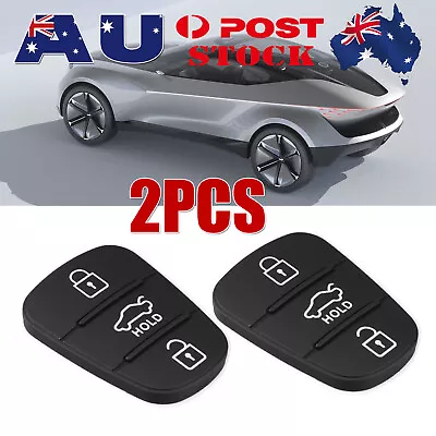 $5.89 • Buy 2x 3 Button Flip Key Replacement Rubber Keypad For Hyundai I30 I20 I35 Elantra