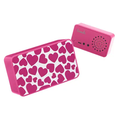 Portable Mini Stereo Speaker For IPhone IPod MP3 Player Laptop Pink Heart Trendz • £6.29