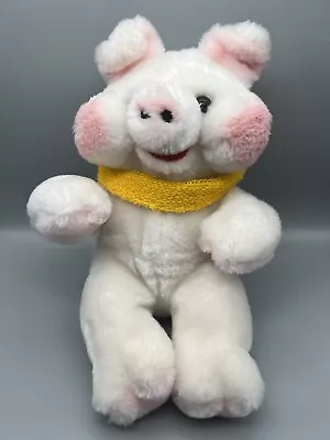 Vintage Trudy 1985 Hoggables Pig Plush Toy Stuffed Rare Pink Cheeks Sitting 7.5  • $23