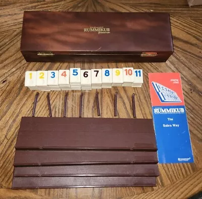 Vintage Pressman Tournament Rummikub Faux Leather Carrying Case The Sabra Way • $39.99