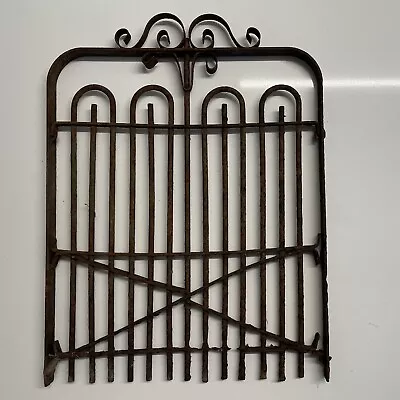  Wrought Iron  Fairy Garden Gate 7-1/8” Wide 9-1/2” High • $12