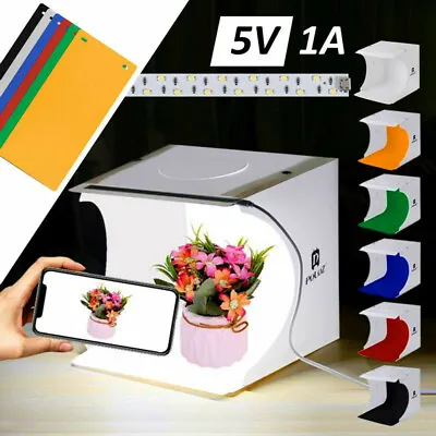 Mini Folding Camera Box Lightbox Photography Background Photo Studio Light Tent • $26.98