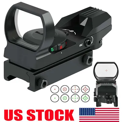 Red & Green Dot Sight Tactical Rifle Scope 4 Reticle Reflex Mount For 20mm Rails • $26.98