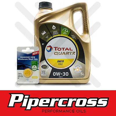 £48.99 • Buy Total Quartz Ineo First 0W-30 0W30 Engine Oil 5L 5 Litres + 5L SCREENWASH TAB