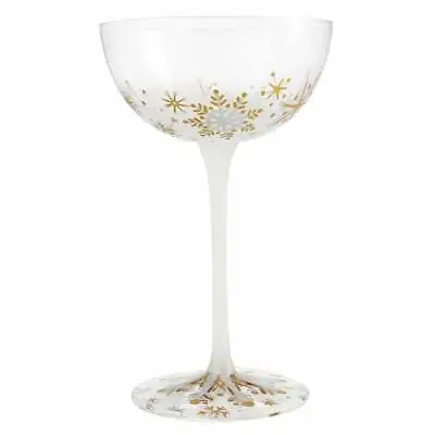 Lolita First Snowflakes Coupe Christmas Glass New Boxed 6004439 • £18