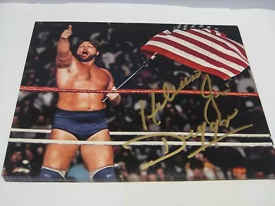 Wwf Legend  Hacksaw  Jim Duggan Autographed Signed 8x10 Photo Coa Free Shipping! • $19.99