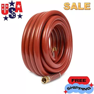 Gilmour 3/4 In X 50 Ft Red Heavy Duty Commercial Rubber Hose 400 PSI Hot/Cold • $42.99