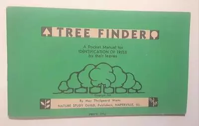 Tree Finder Pocket Manual For Identification Of Trees By Their Leaves 1939 • $14