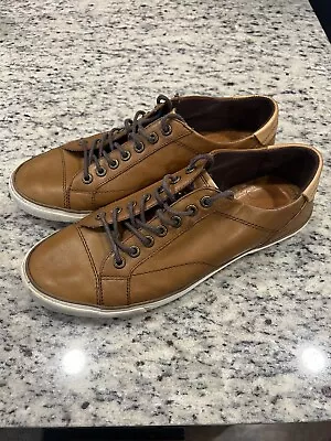 Coach Brown Leather Low Top Shoes Perkins Model Mens Size 10.5D • $26