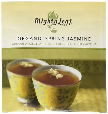 Mighty Leaf Organic Spring Jasmine - 100 Foil Wrapped Tea Pouches • $64.46