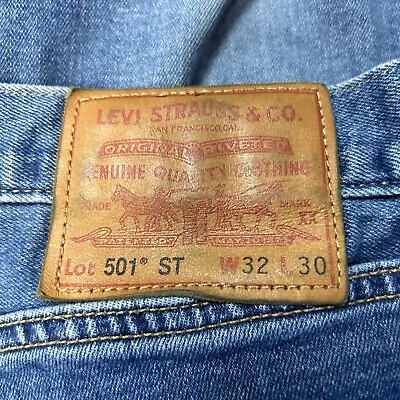 Big E Levis 501 ST Premium Vintage Reissue XX  Button Fly Jeans Mens 32x30 • $67.99