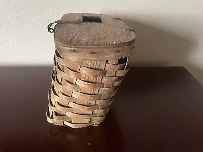 Old Vintage Wicker Fishing Creel-great For Decoration • $15