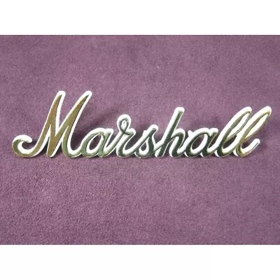 MARSHALL LOGO MARK Gold LOGO00008 For Vintage Type Amplifier 150mm X 40mm New • $36.99