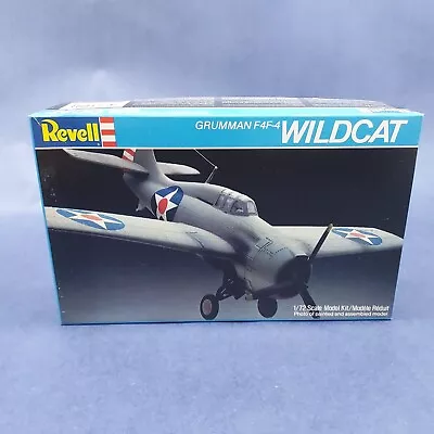 Vintage 1982 Revell Grumman F4F-4 Wildcat 1/72 Scale Model Kit Sealed Inside • $39.99