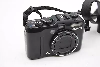 V Canon Powershot G9 Digital Camera & Case W/ 2GB SD Card WORKING • £6.50
