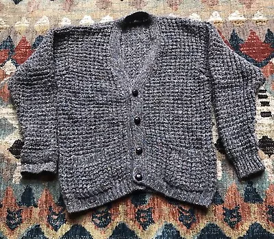 $85 • Buy Pre-Owned Donegal Tweed Irish Wool Cardigan Mens XL Sweater