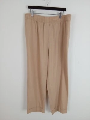 £12.99 • Buy Women's M&S Straight Leg Ankle Grazer High Rise Trousers Beige NEW F2