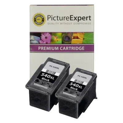 PG-540XL Compatible Black Text Quality Ink Cartridge X 2 ( Twin Pack ) For Canon • £21.99